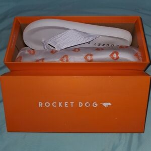 Rocket Dog White Flip Flops